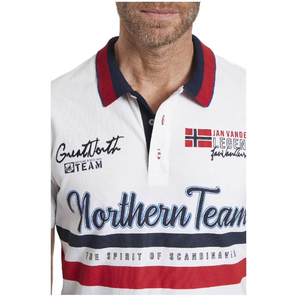 Jan Vanderstorm Poloshirt EINOJOHANI Weiß