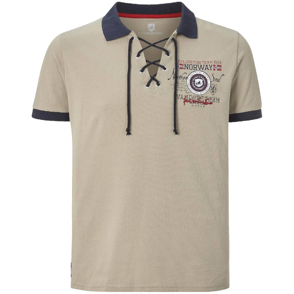 Jan Vanderstorm Poloshirt FASTE beige