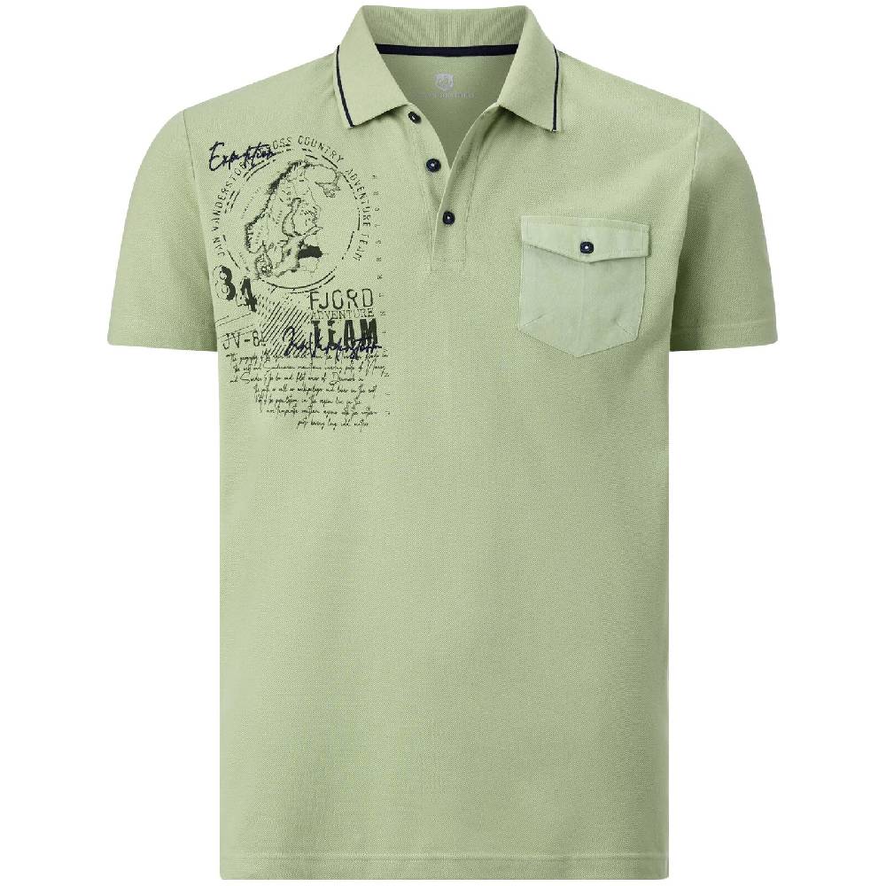 Jan Vanderstorm Poloshirt FJODOR hellgrün