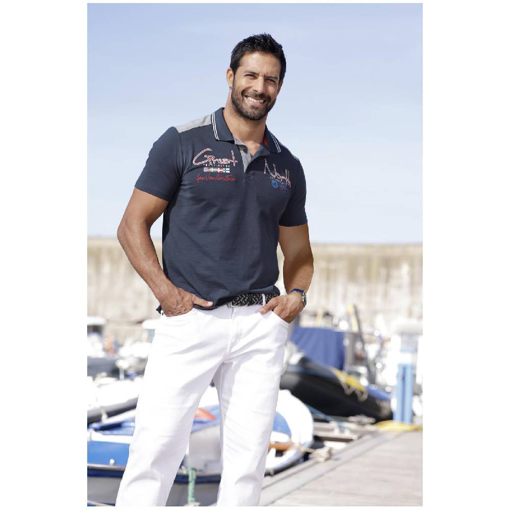 Jan Vanderstorm Poloshirt GAIDEMAR Dunkelblau