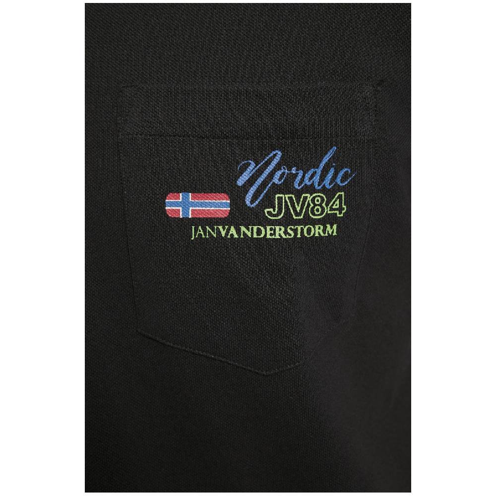 Jan Vanderstorm Poloshirt GRELS Schwarz