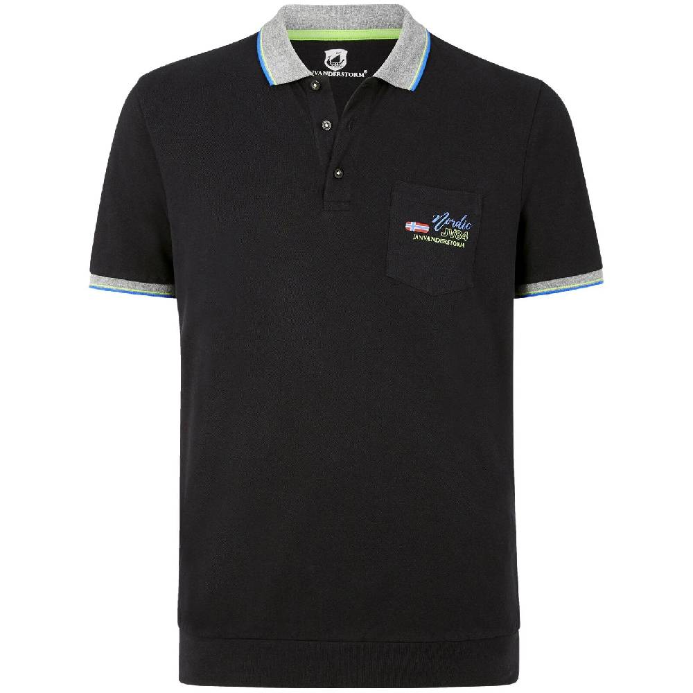 Jan Vanderstorm Poloshirt GRELS schwarz