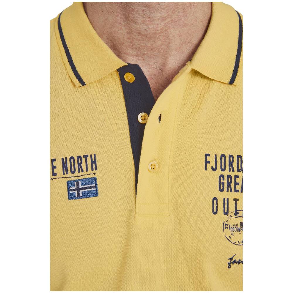 Jan Vanderstorm Poloshirt HALLFRED Gelb