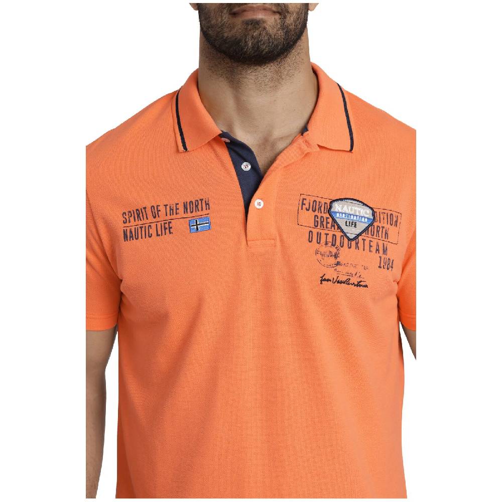 Jan Vanderstorm Poloshirt HALLFRED Orange