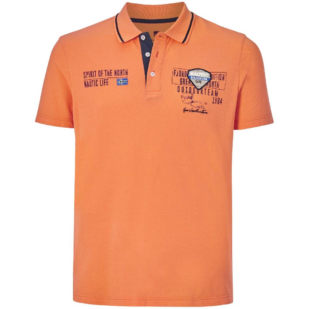 Jan Vanderstorm Poloshirt HALLFRED orange