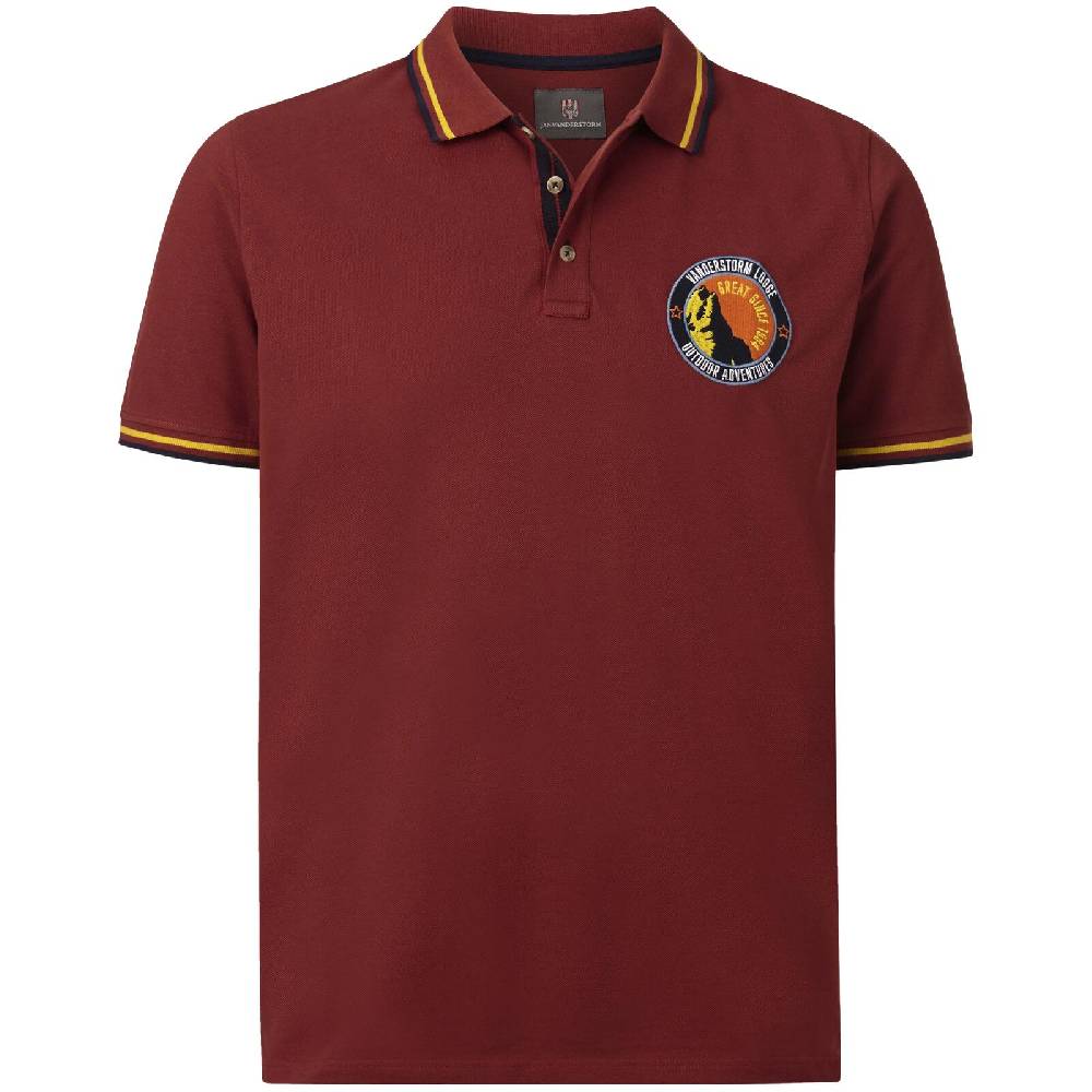 Jan Vanderstorm Poloshirt HENTTE dunkelrot