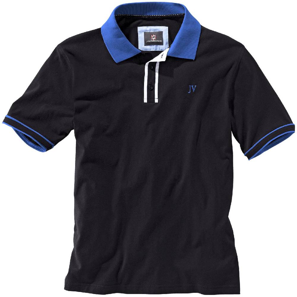 Jan Vanderstorm Poloshirt ISFRIED Schwarz