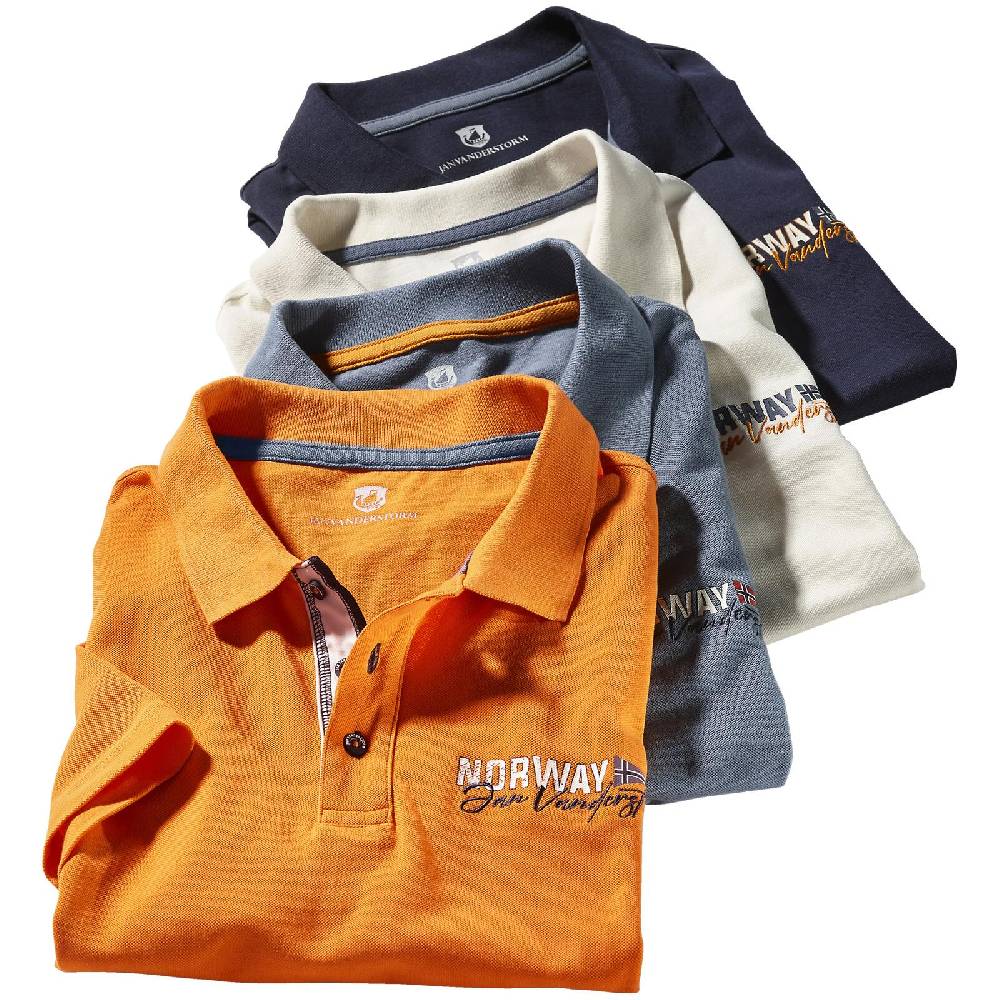 Jan Vanderstorm Poloshirt JAKOV Orange