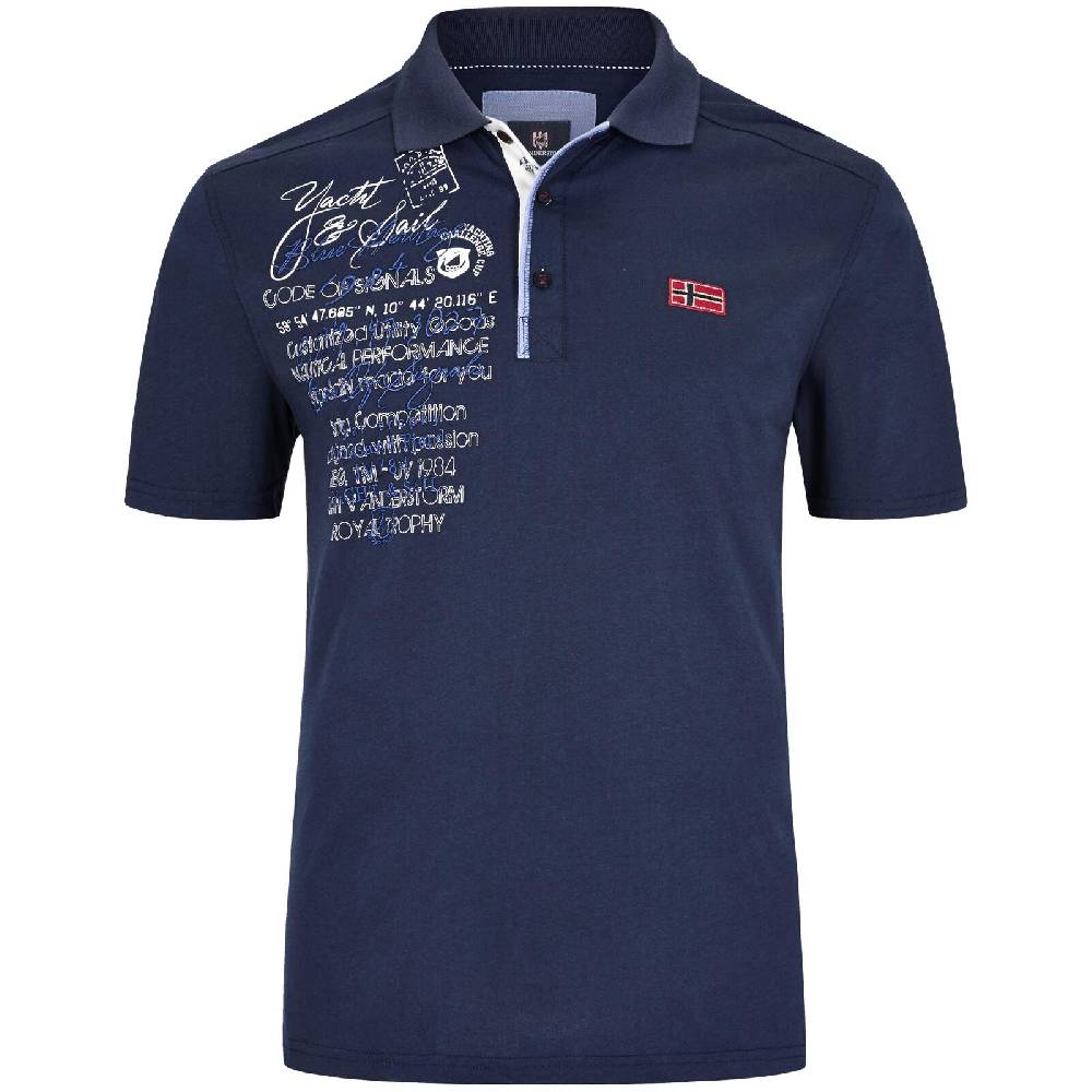 Jan Vanderstorm Poloshirt JANO dunkelblau