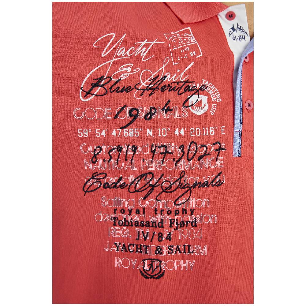 Jan Vanderstorm Poloshirt JANO Dunkelorange