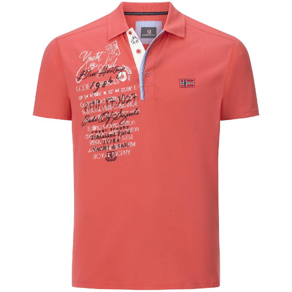Jan Vanderstorm Poloshirt JANO dunkelorange
