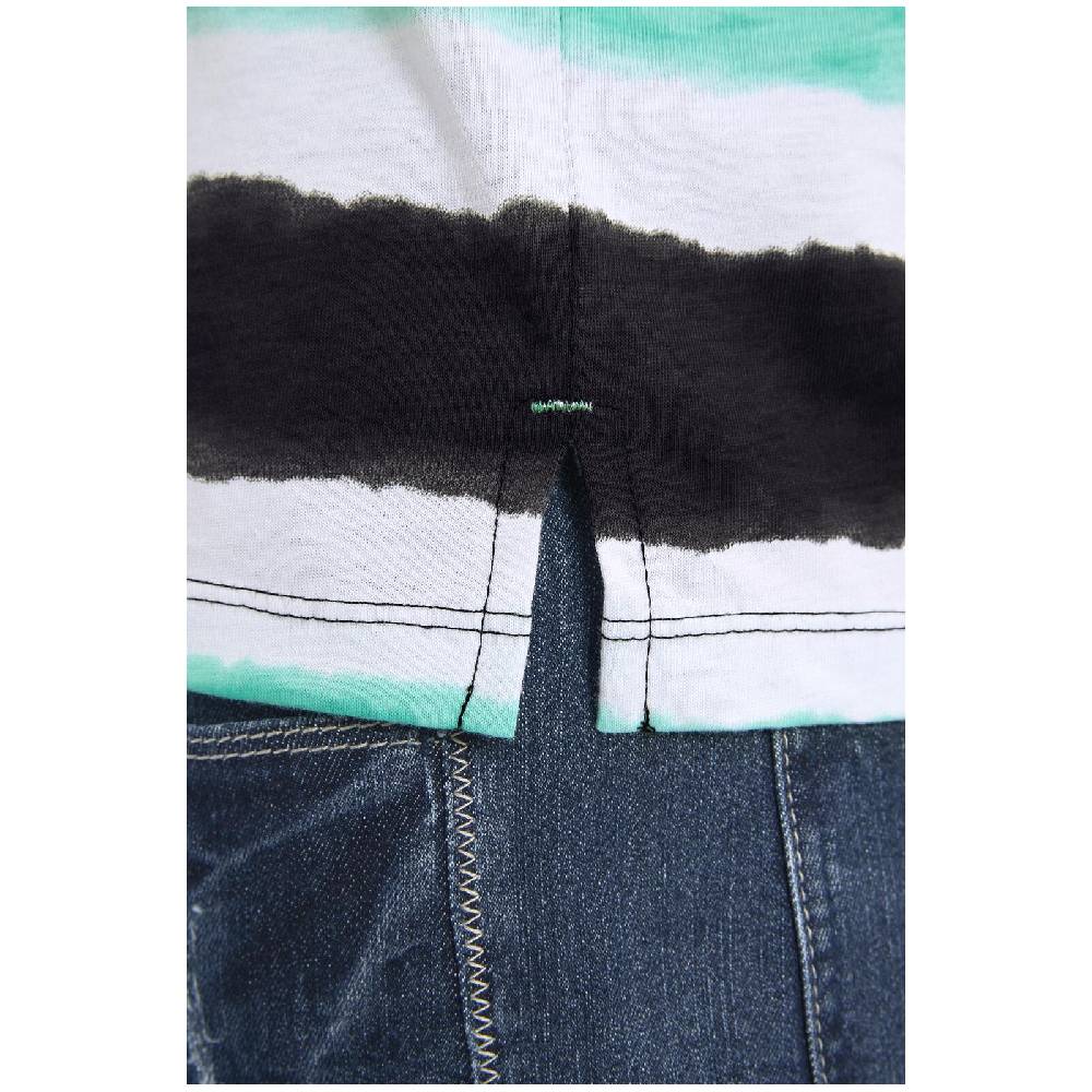 Jan Vanderstorm Poloshirt KARI Türkis Gestreift