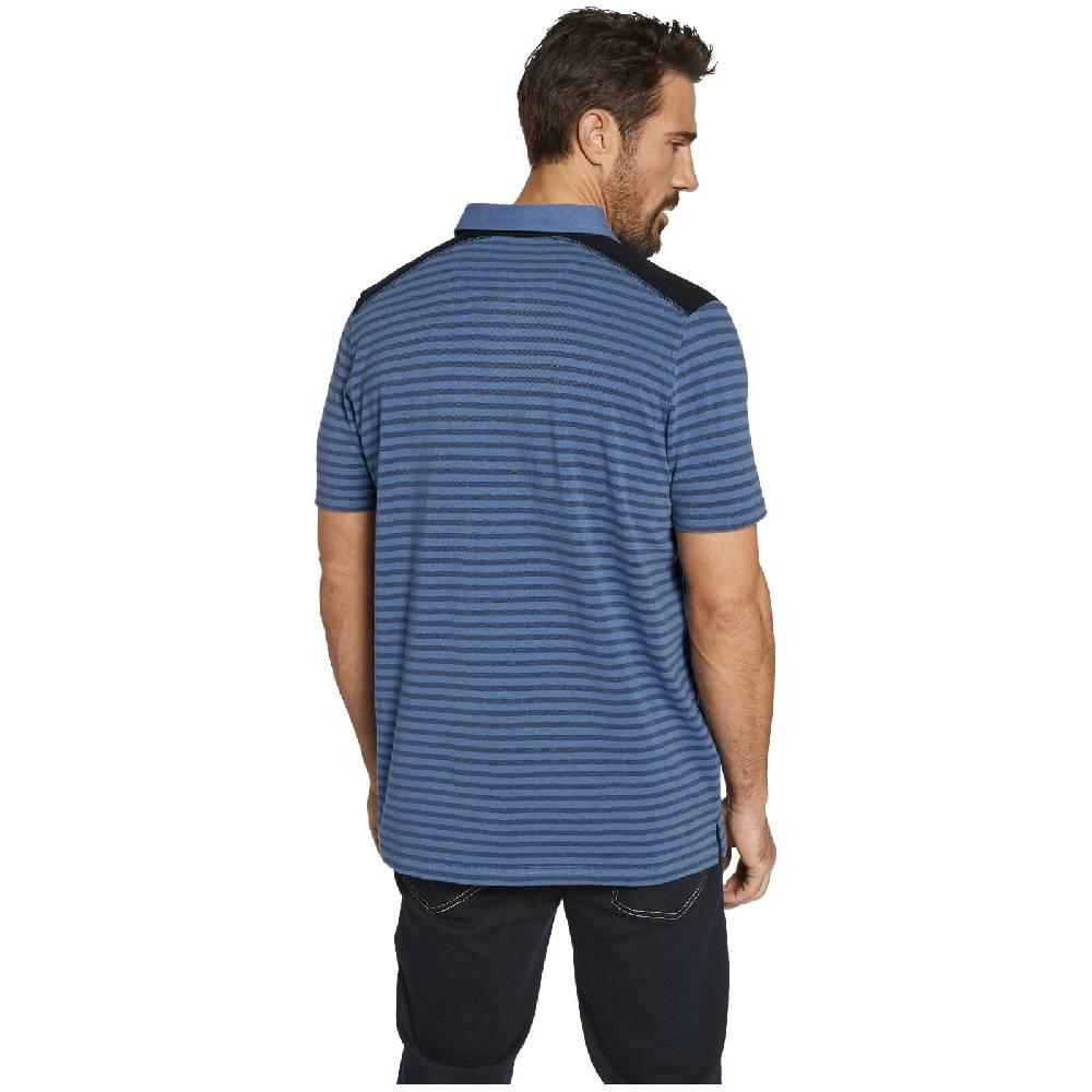 Jan Vanderstorm Poloshirt KUIBERT Blau Gestreift