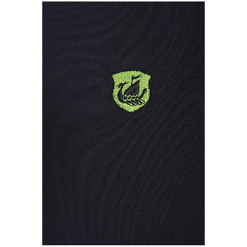 Jan Vanderstorm Poloshirt LAVRANS Schwarz Grün