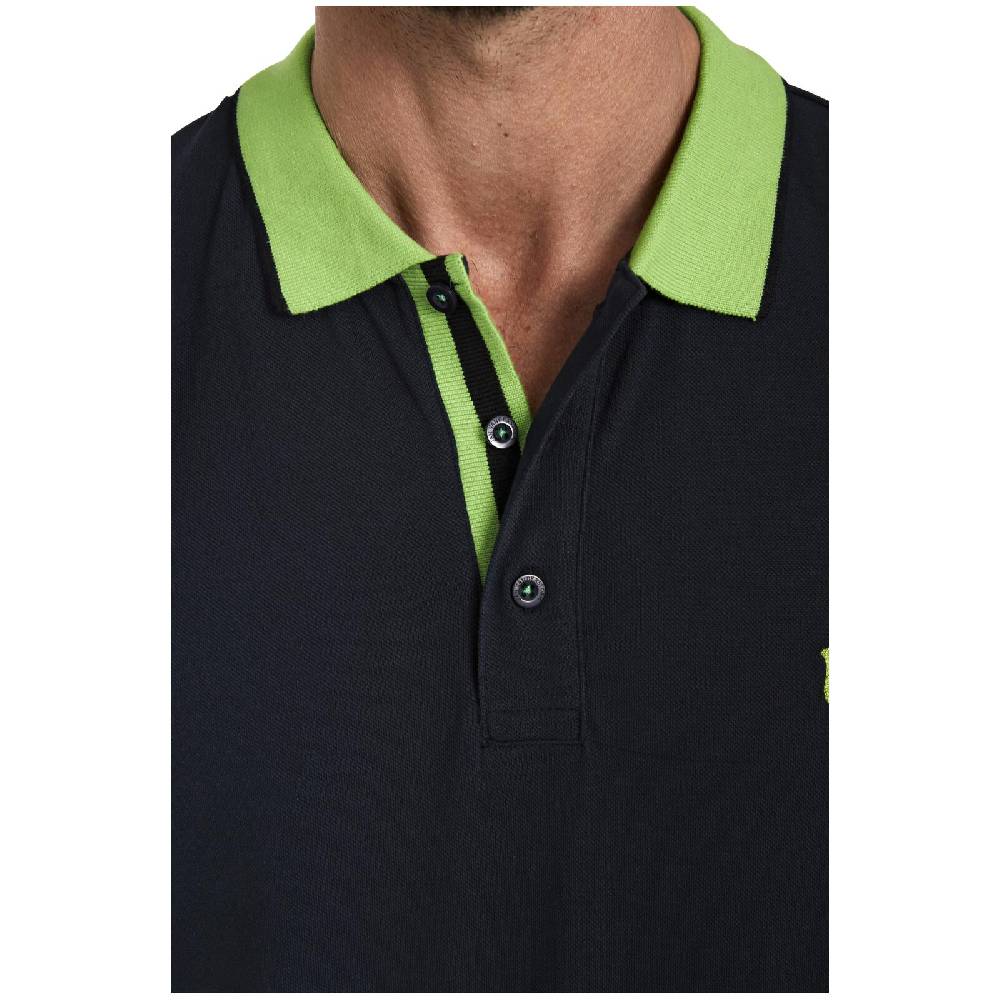 Jan Vanderstorm Poloshirt LAVRANS Schwarz Grün