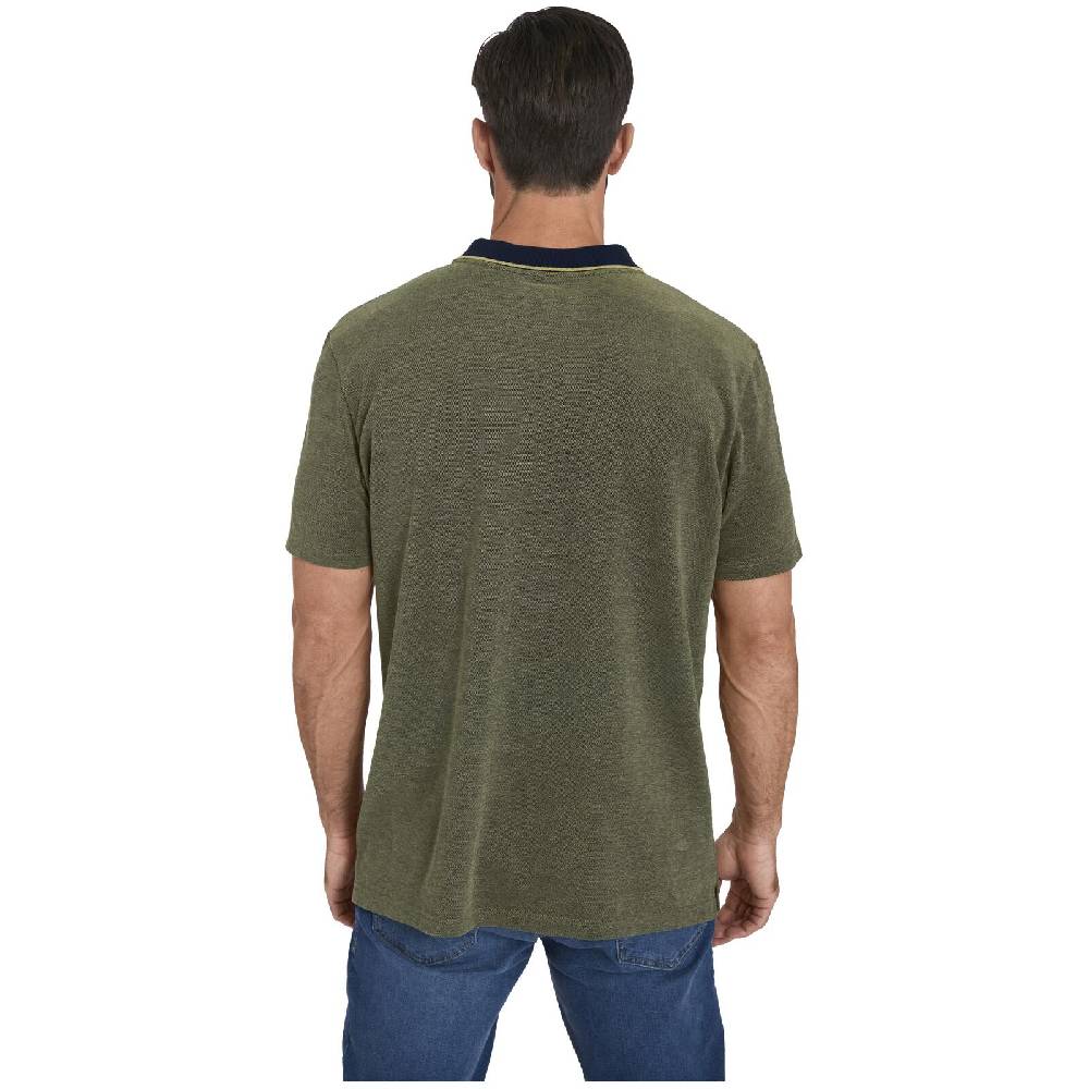 Jan Vanderstorm Poloshirt MEINERT Grün Melange