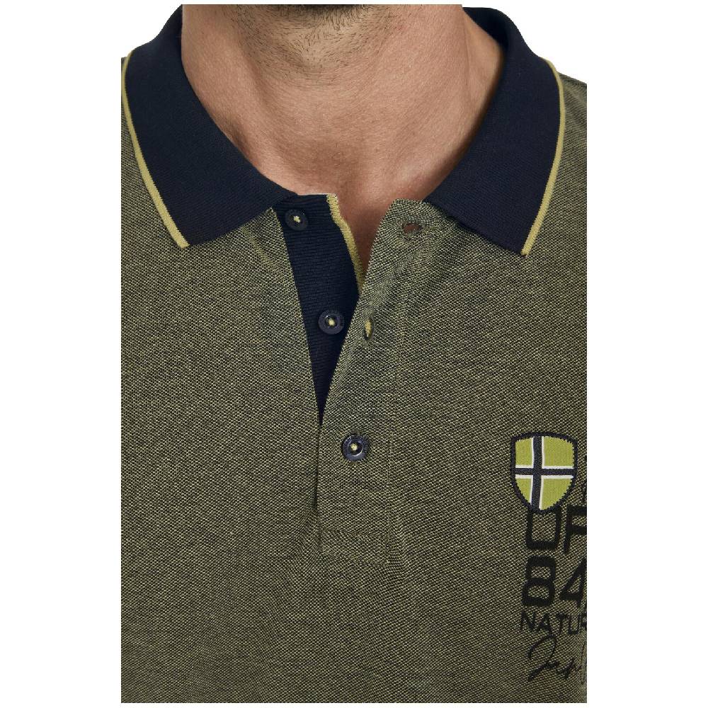 Jan Vanderstorm Poloshirt MEINERT Grün Melange