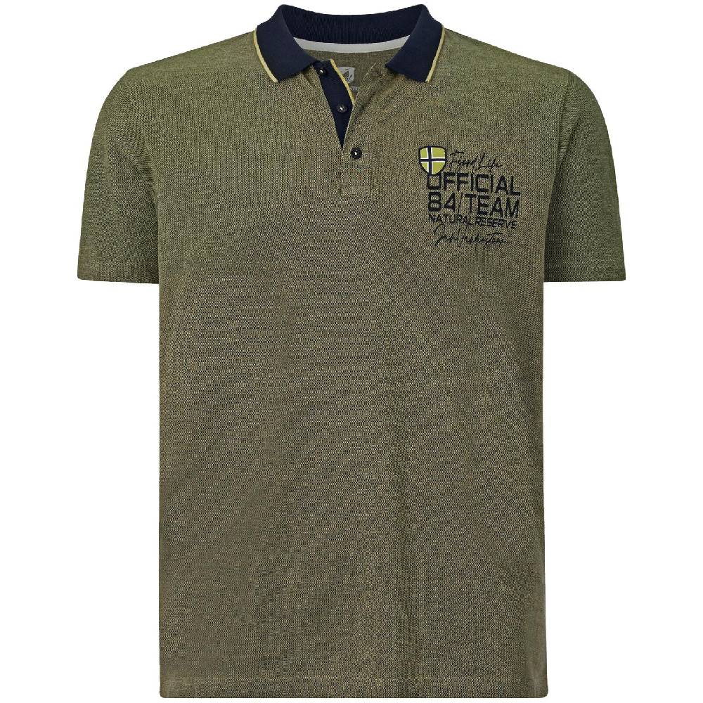Jan Vanderstorm Poloshirt MEINERT grün melange