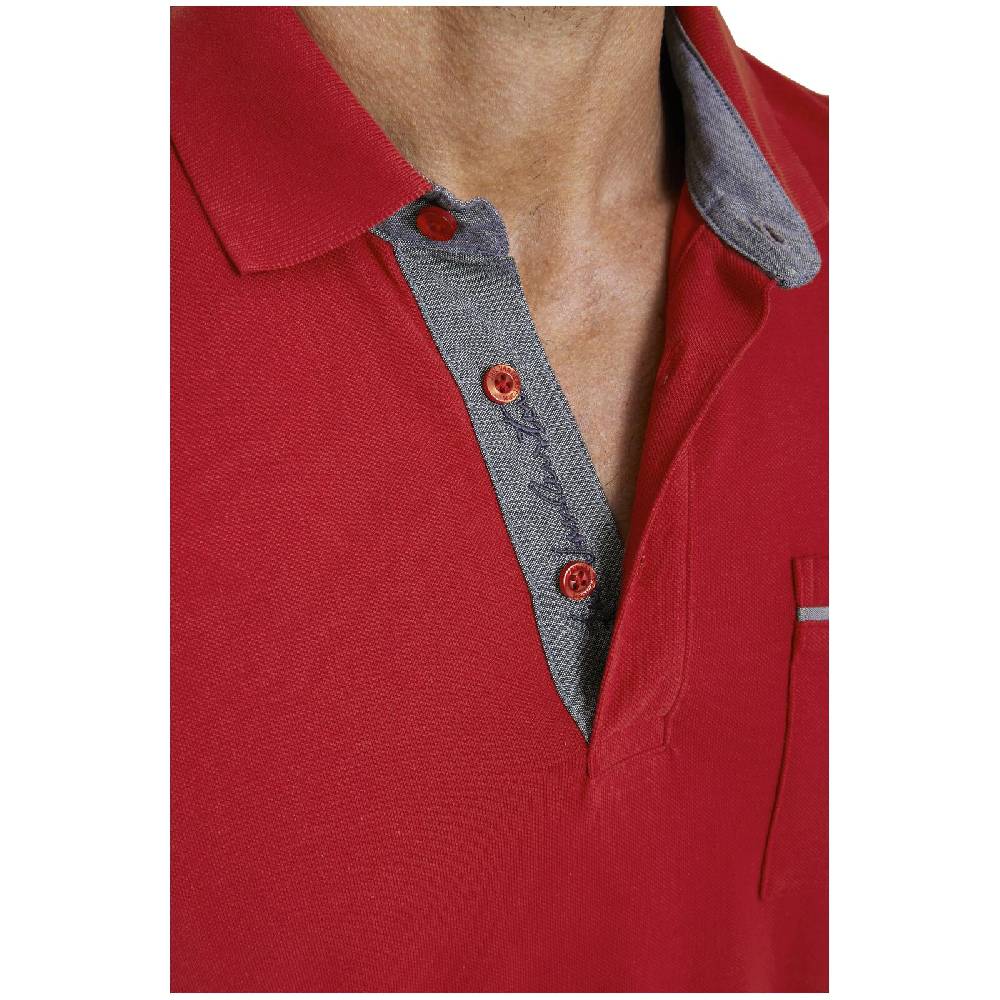 Jan Vanderstorm Poloshirt MELKER Rot