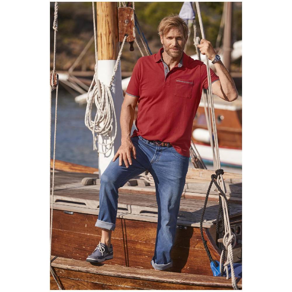 Jan Vanderstorm Poloshirt MELKER Rot