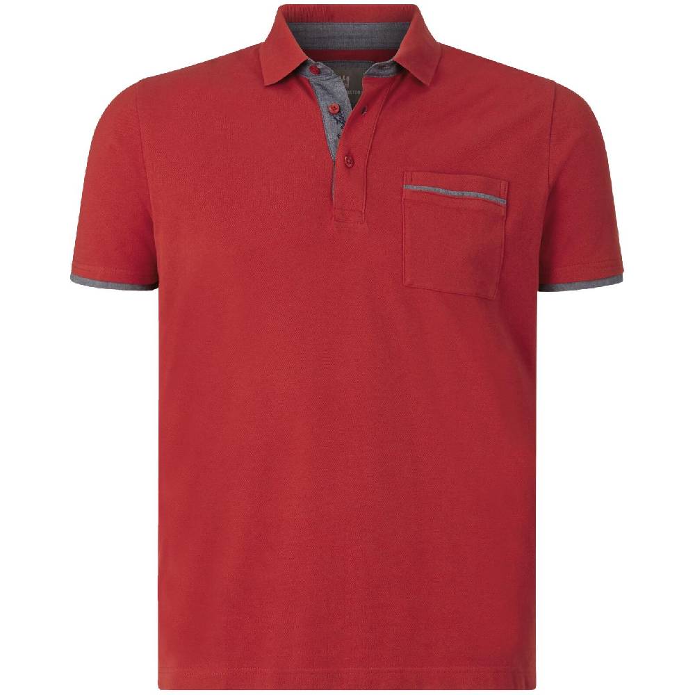 Jan Vanderstorm Poloshirt MELKER rot