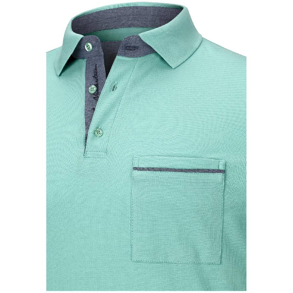 Jan Vanderstorm Poloshirt MELKER Türkis