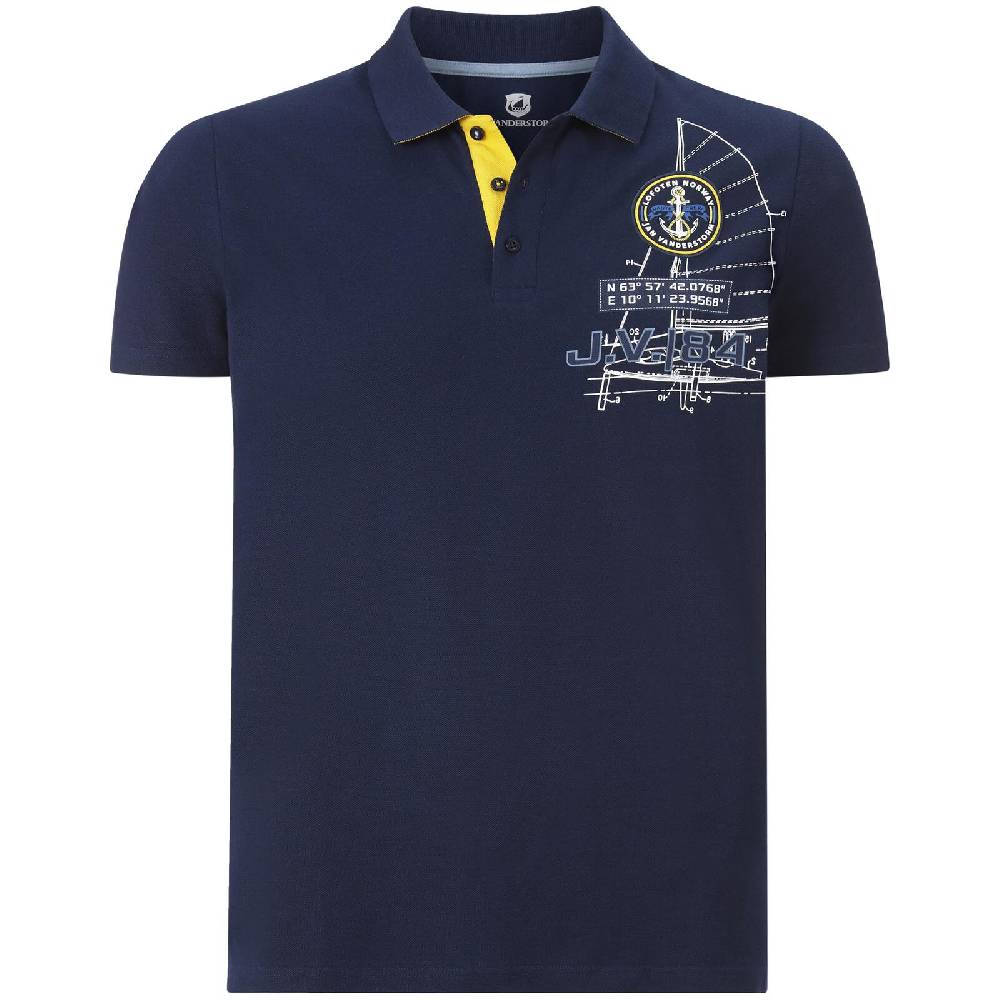 Jan Vanderstorm Poloshirt NICCO dunkelblau