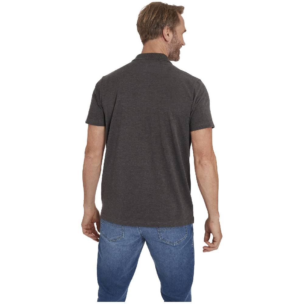 Jan Vanderstorm Poloshirt NISSE Dunkelgrau Melange