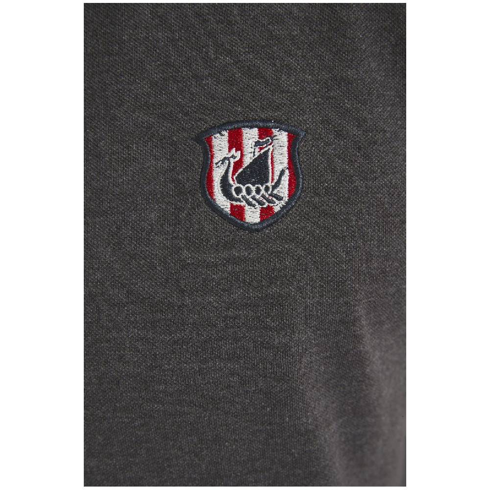 Jan Vanderstorm Poloshirt NISSE Dunkelgrau Melange