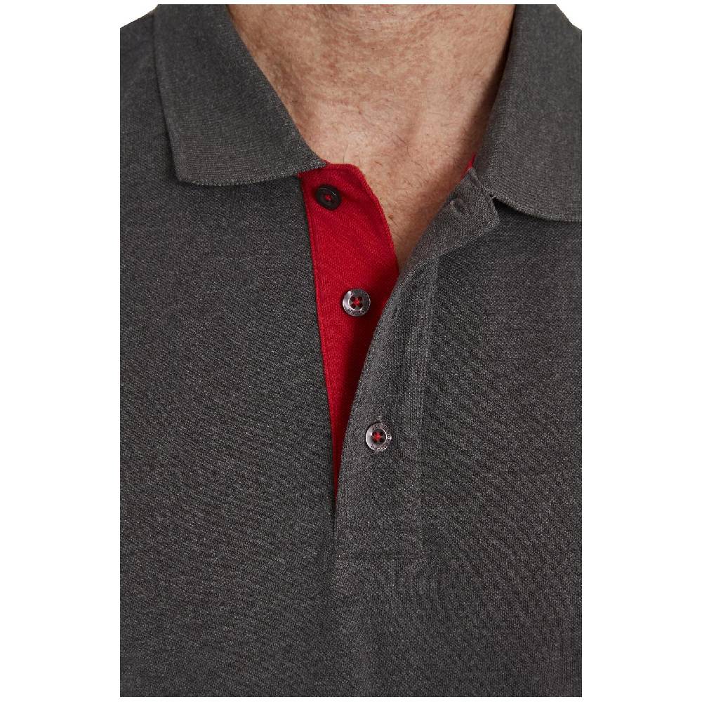 Jan Vanderstorm Poloshirt NISSE Dunkelgrau Melange