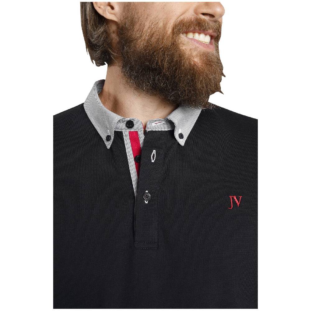 Jan Vanderstorm Poloshirt NJAL Schwarz