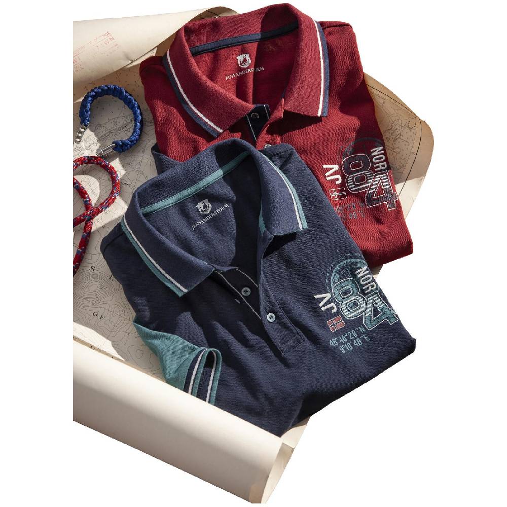 Jan Vanderstorm Poloshirt OLEJORN Dunkelblau