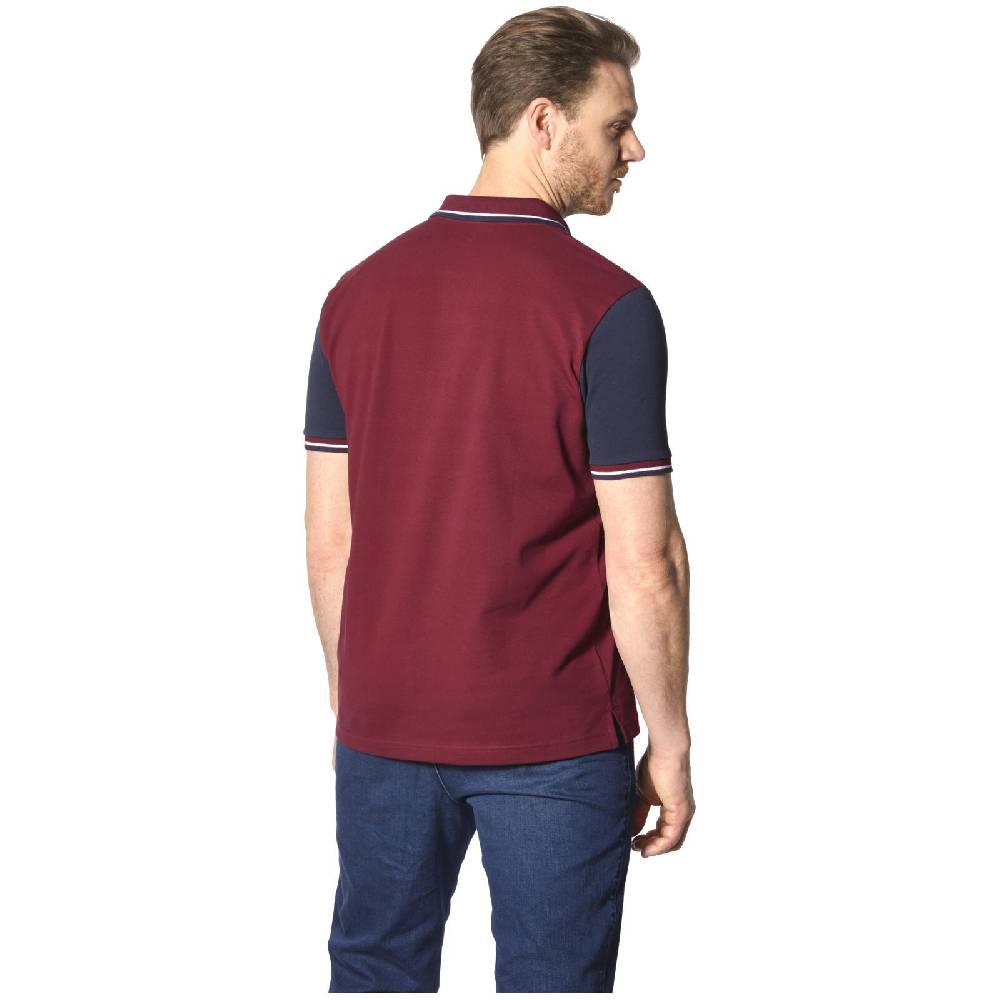 Jan Vanderstorm Poloshirt OLEJORN Dunkelrot