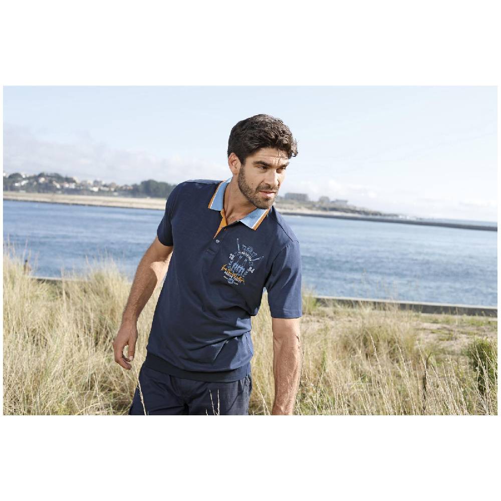 Jan Vanderstorm Poloshirt ORVAR Dunkelblau