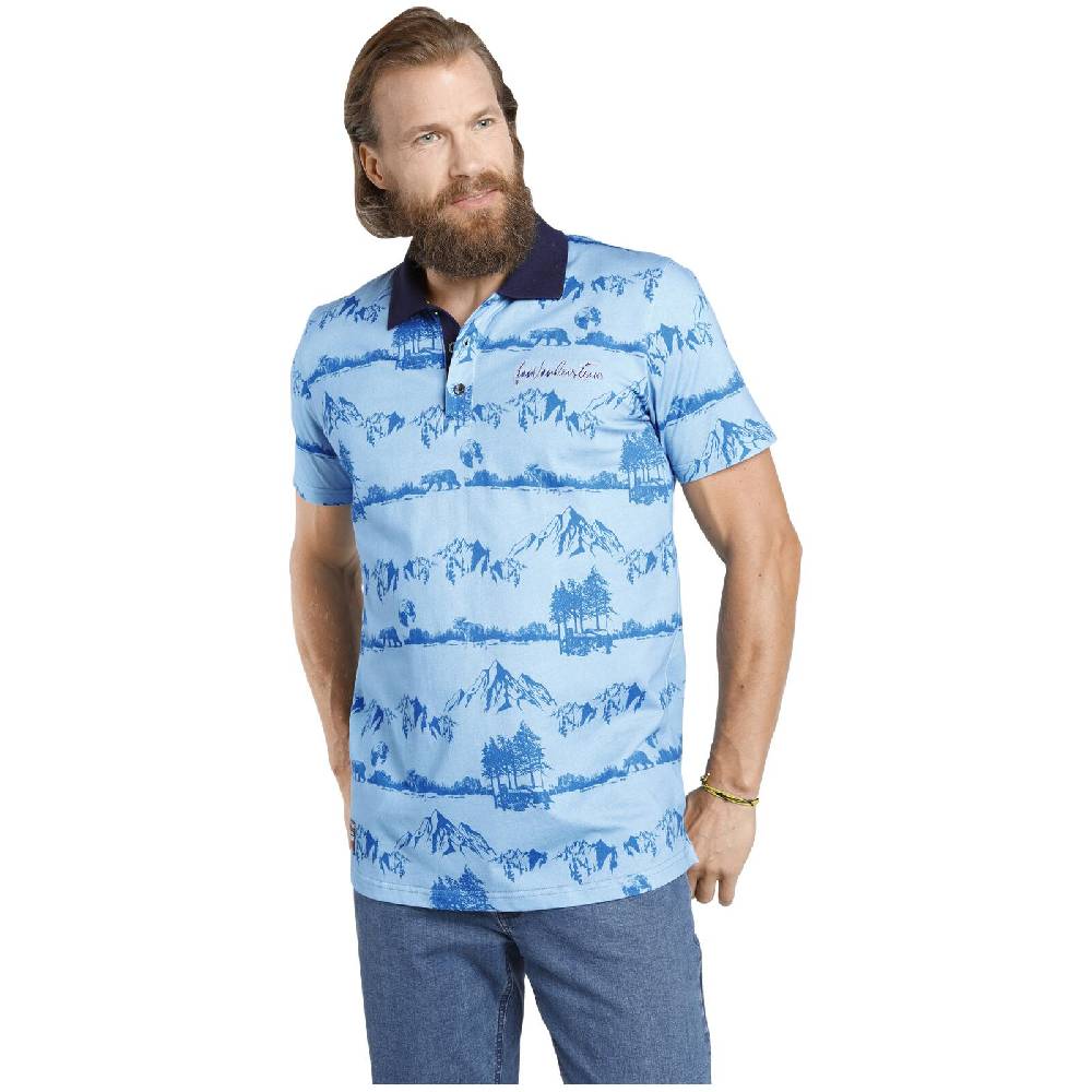 Jan Vanderstorm Poloshirt OTHIN Blau