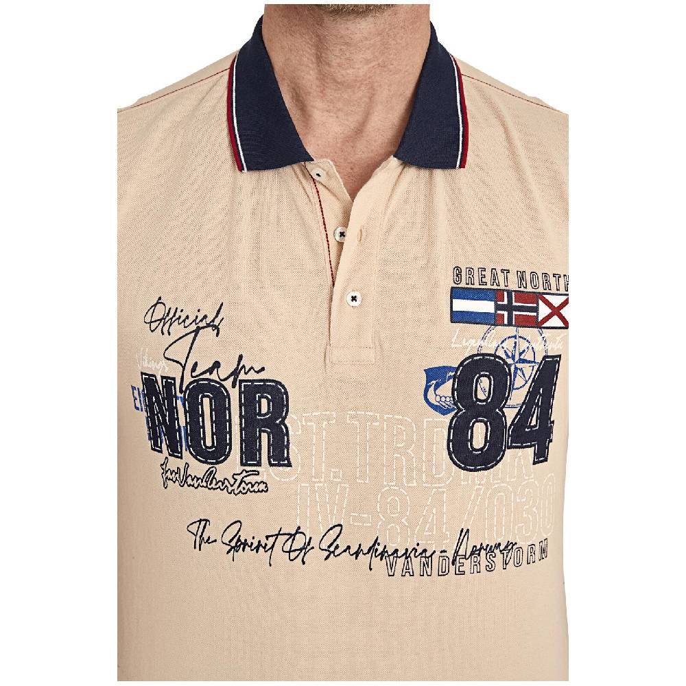 Jan Vanderstorm Poloshirt SAMU Beige