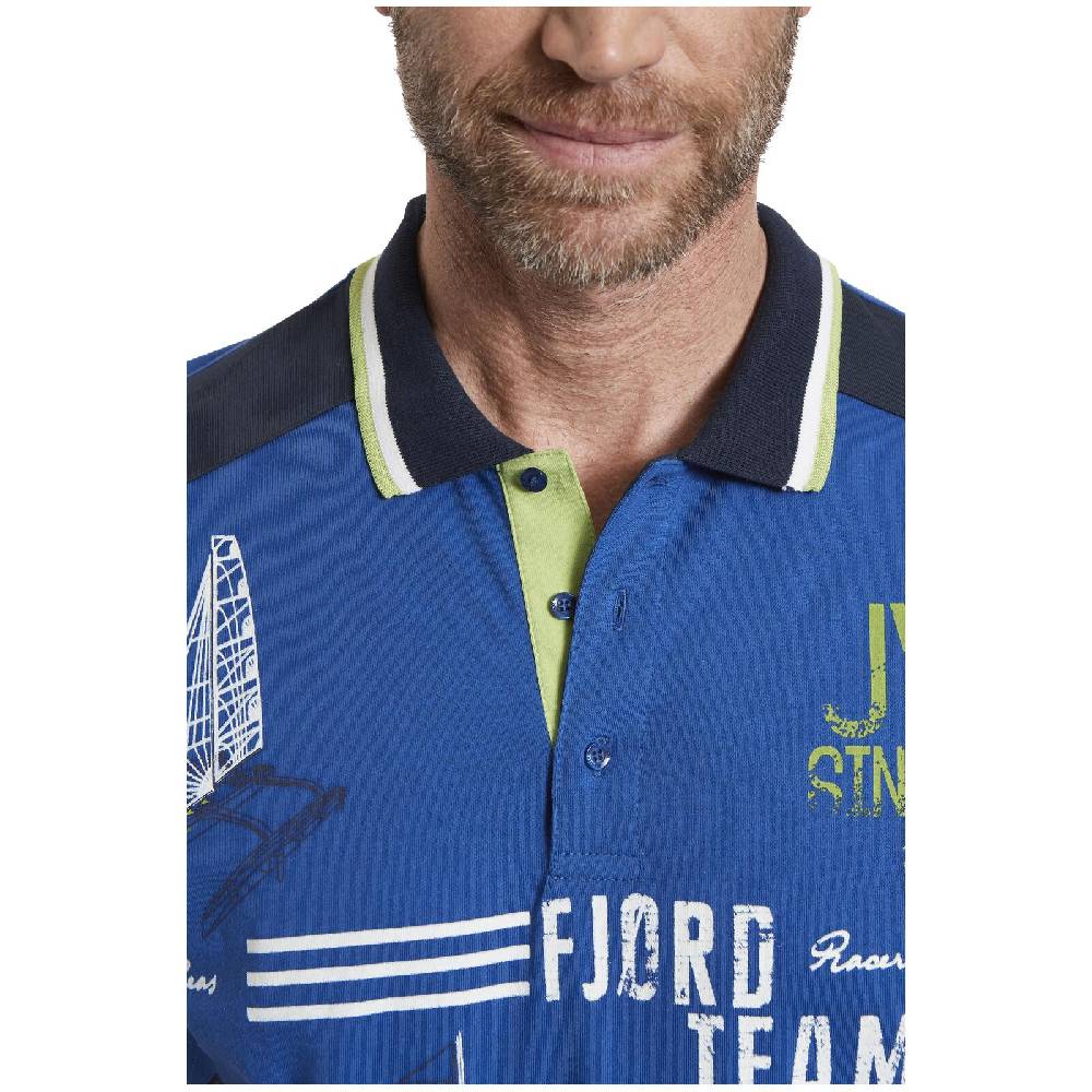 Jan Vanderstorm Poloshirt SIGURDUR Royal Blau