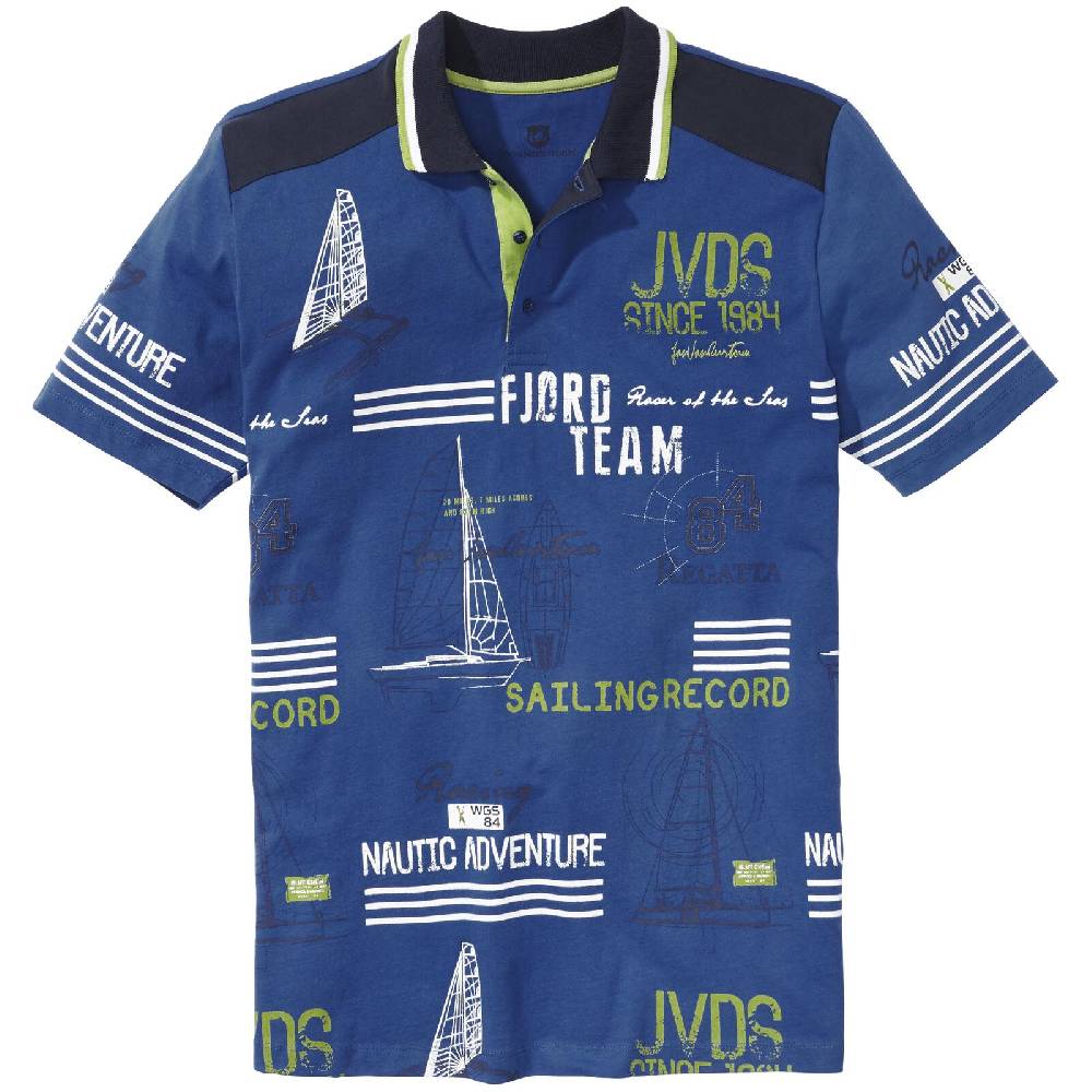Jan Vanderstorm Poloshirt SIGURDUR Royal Blau