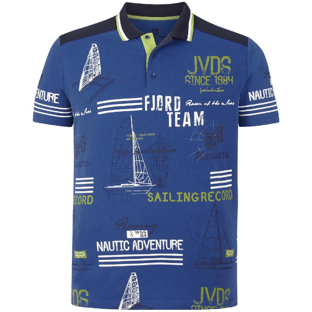 Jan Vanderstorm Poloshirt SIGURDUR royal blau