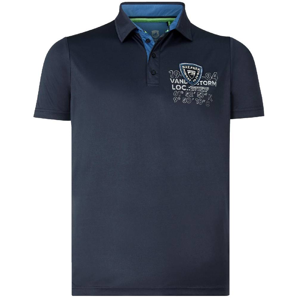 Jan Vanderstorm Poloshirt TEPPO dunkelblau
