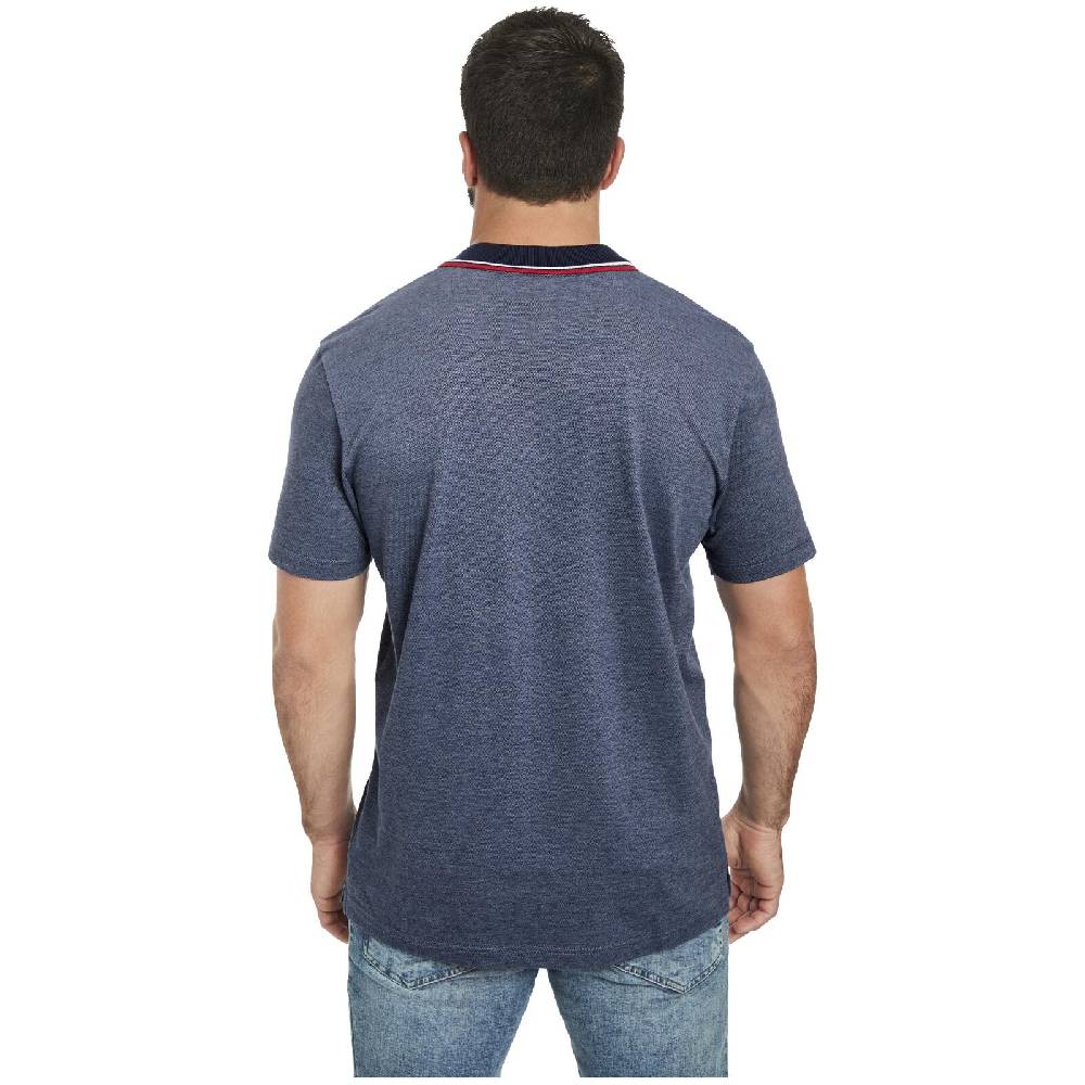 Jan Vanderstorm Poloshirt VIGGO Dunkelblau Melange