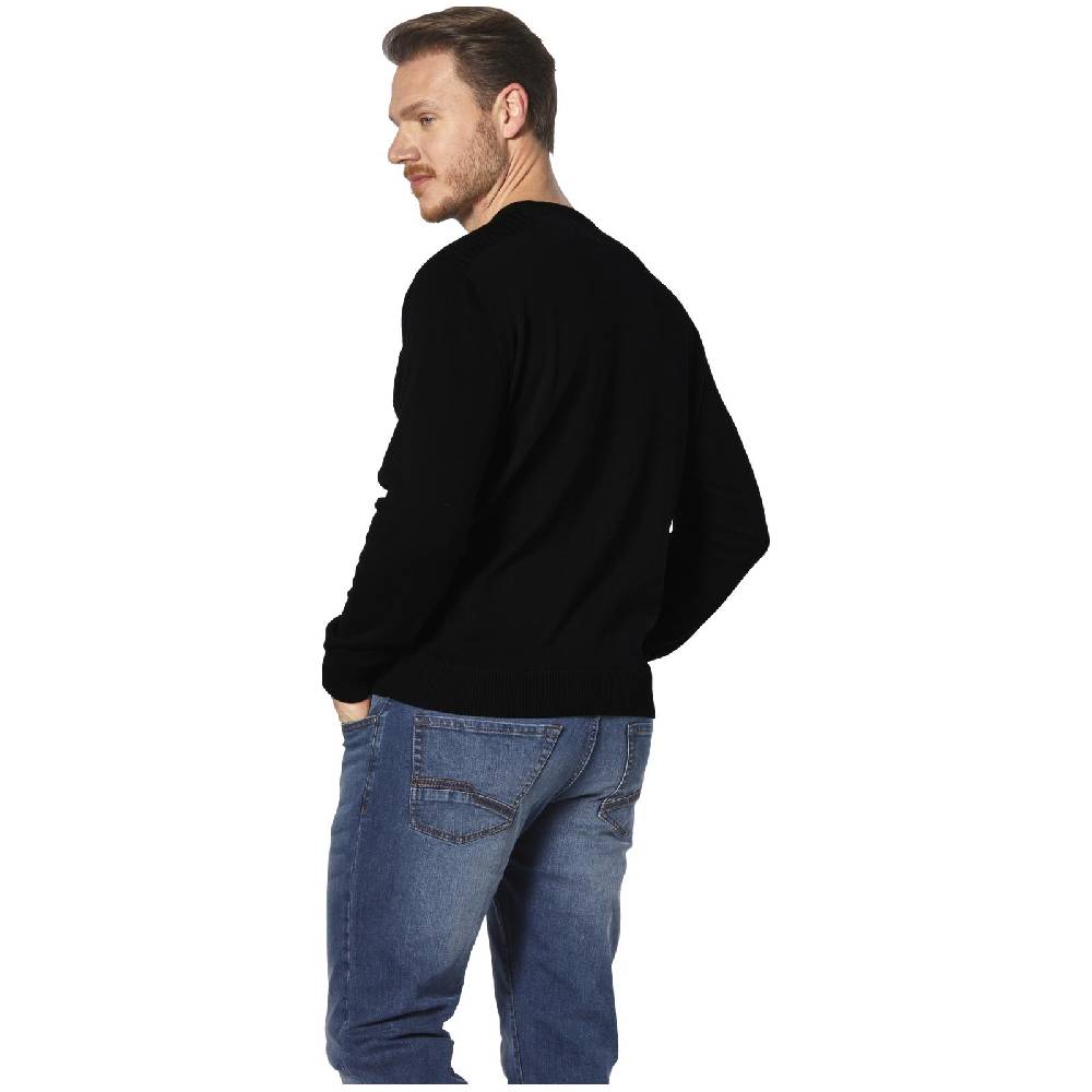 Jan Vanderstorm Pullover ANDGAR Schwarz