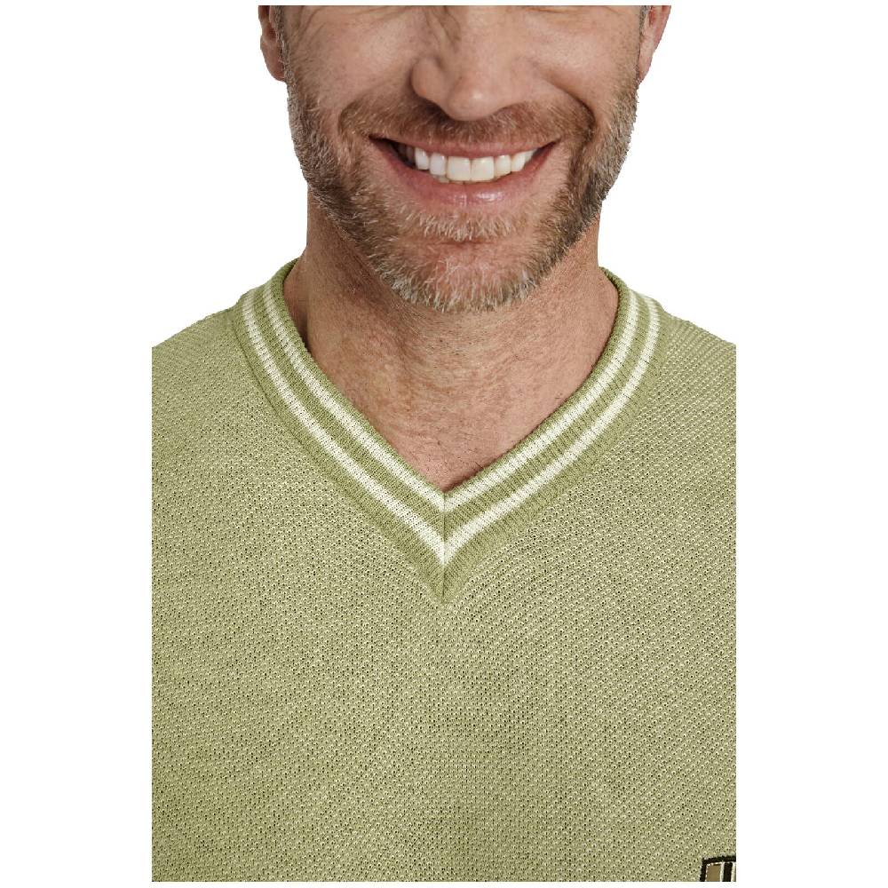 Jan Vanderstorm Pullover BEENE Hellgrün Melange