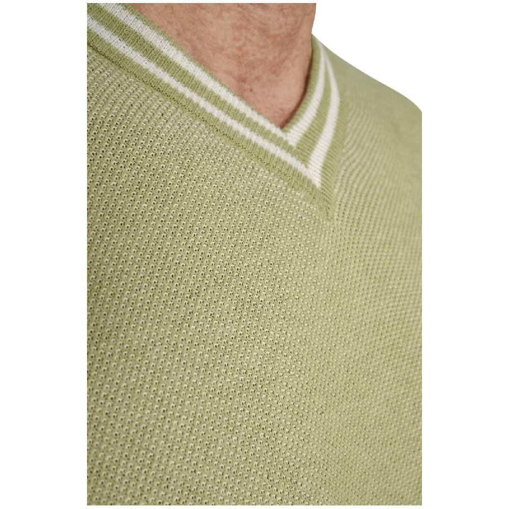 Jan Vanderstorm Pullover BEENE Hellgrün Melange