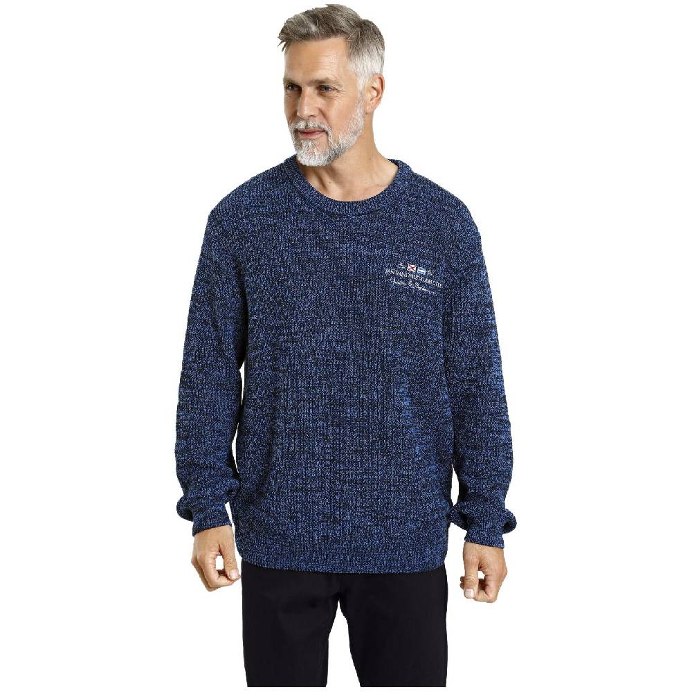 Jan Vanderstorm Pullover BEETU Blau Melange