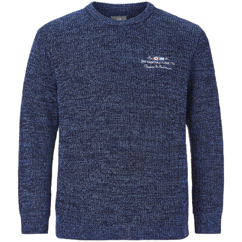 Jan Vanderstorm Pullover BEETU blau melange