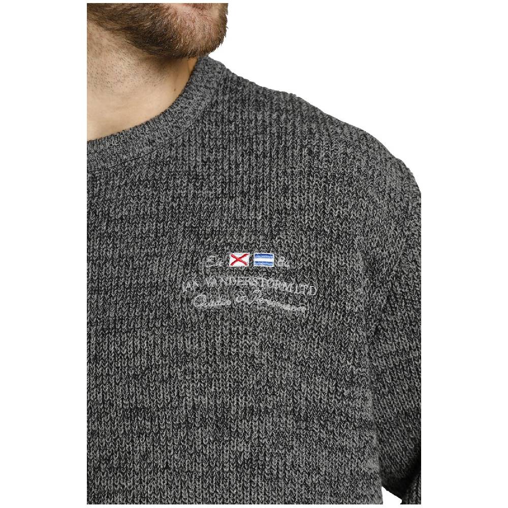 Jan Vanderstorm Pullover BEETU Grau Melange