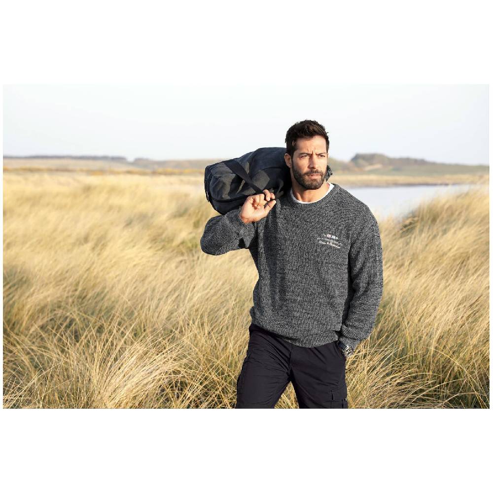 Jan Vanderstorm Pullover BEETU Grau Melange