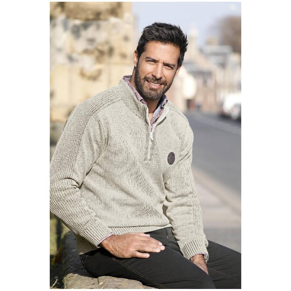 Jan Vanderstorm Pullover BENJAS Beige Melange