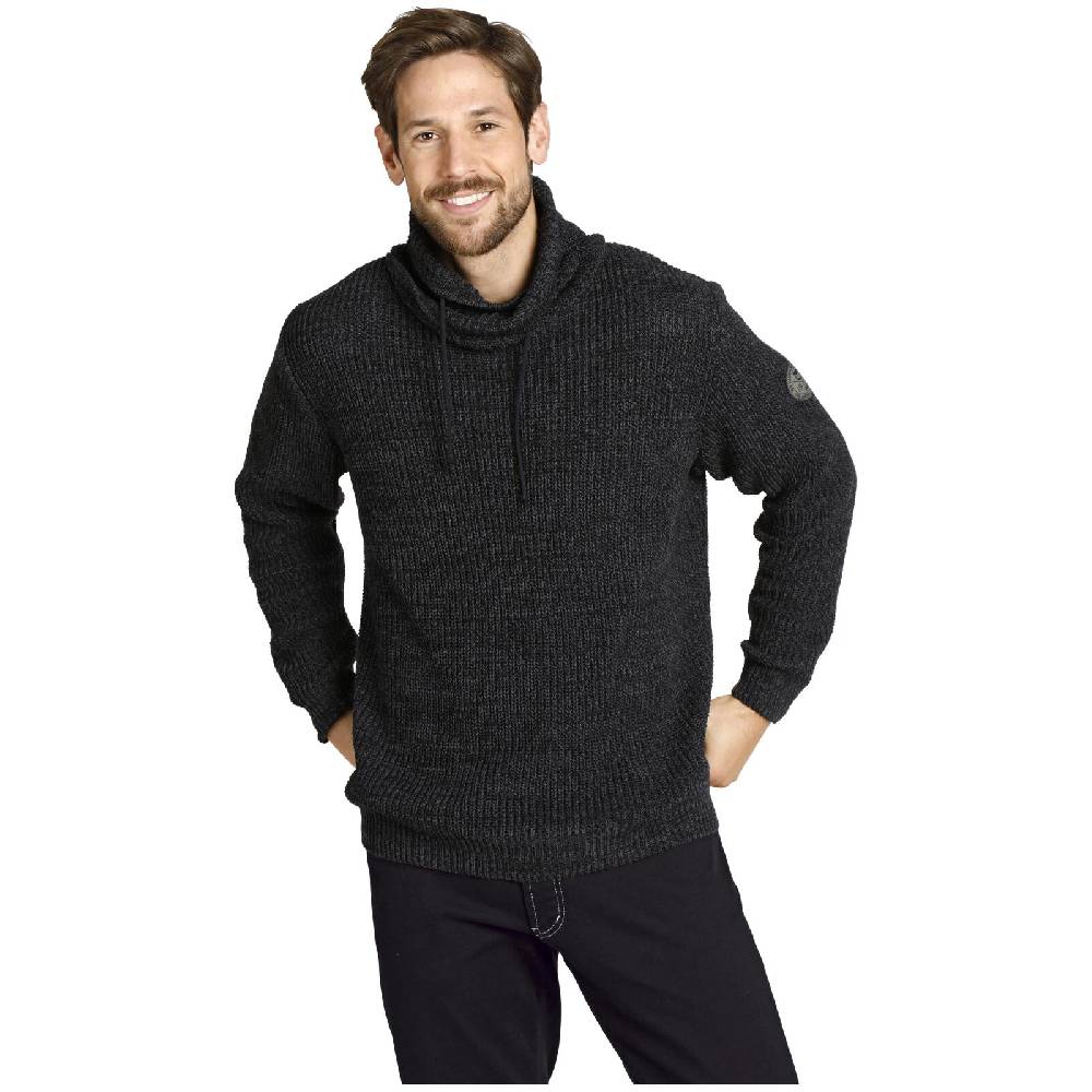 Jan Vanderstorm Pullover DUMENI Schwarz Melange